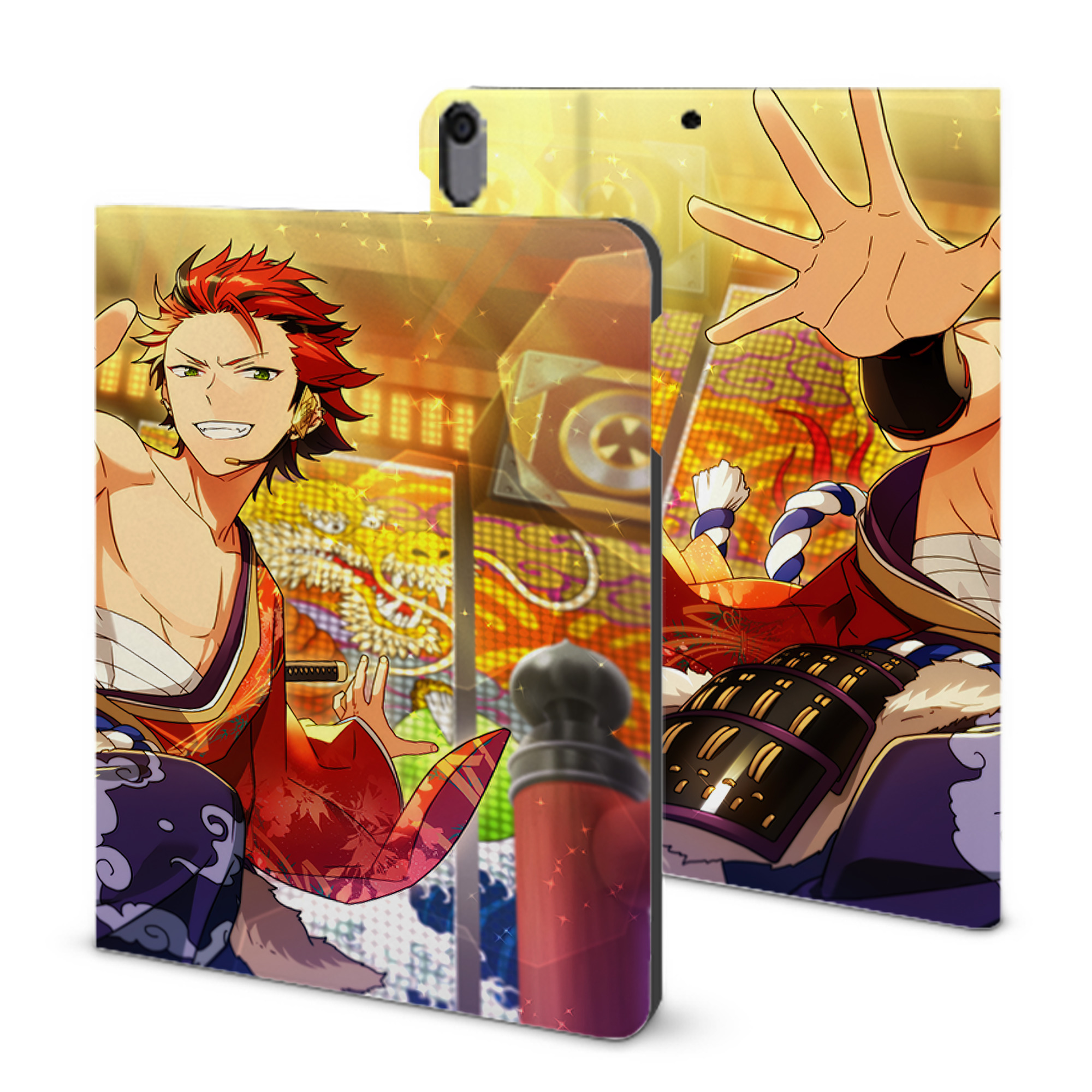 （画像用） あんさんぶるスターズ! Ensemble Stars IPad ケース ブック型 PUレザー TPU 耐衝撃 軽量 薄型 ペン収納なし 全面保護 IPad 各モデル対応